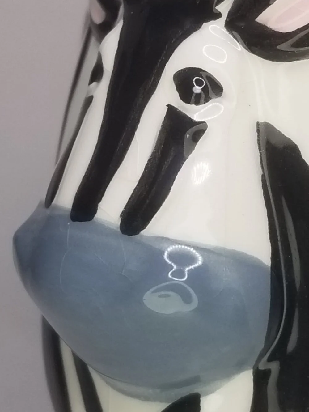 Pier 1 Imports Zebra Body Hand Painted Dolomite Mug - Limited Retired Design